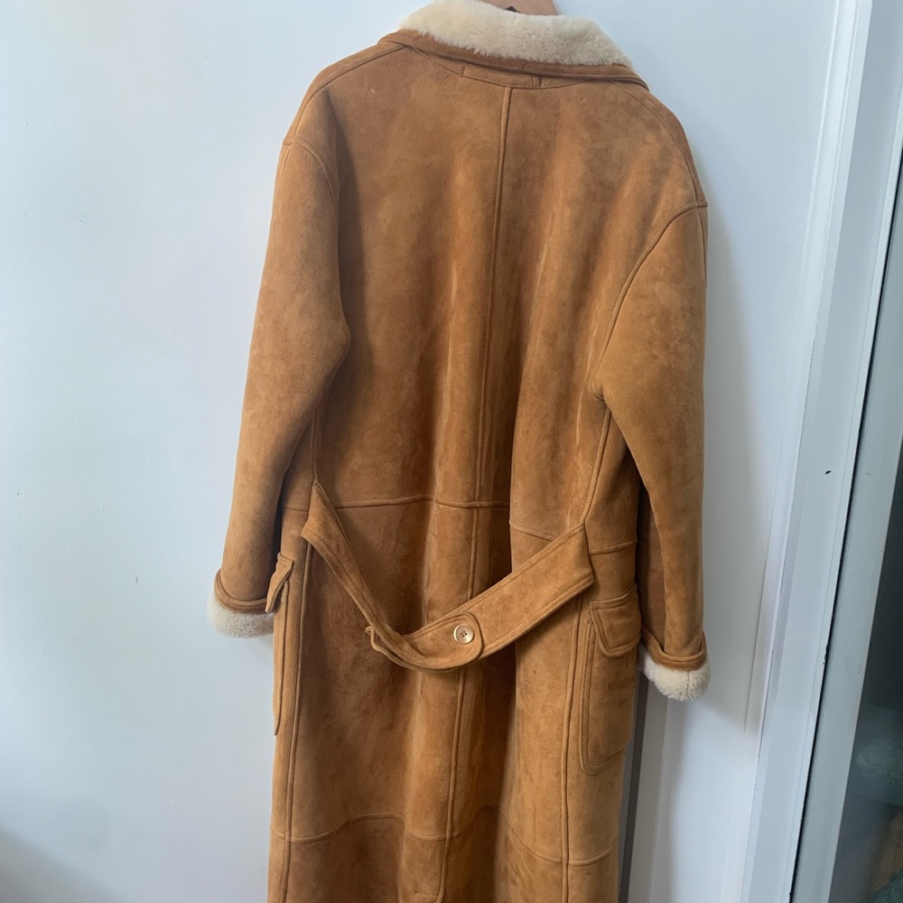 RARE Vintage Ralph Lauren Shearling Coat - Picture 2 of 15